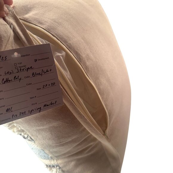 Love Marlo Striped Decorative Throw Pillow Accents Textured Cotton Lexi Strip - Picture 7 of 14